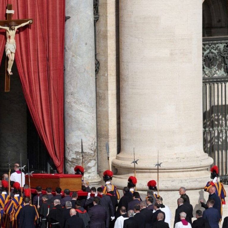 Pope Francis Coffin